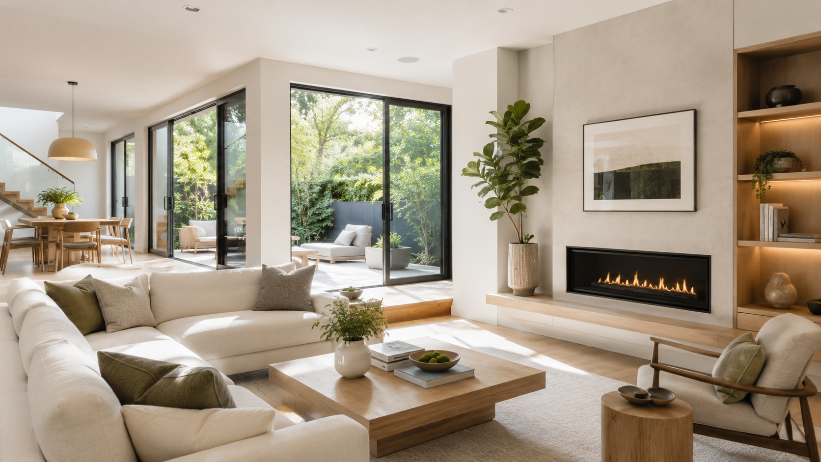Calm, well-ventilated living space